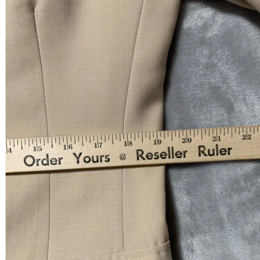 Jack Nicklaus Hart Schaffner Marx Mens Hopsack Blazer 42 R Beige Sport Coat Flaw